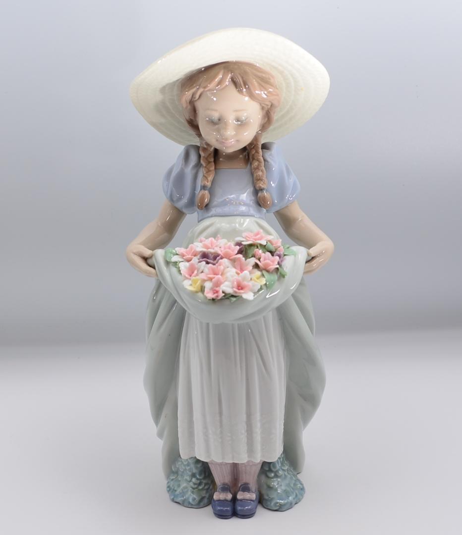 豊かな花かご　＃6756　★リヤドロ　スペイン　光沢仕上げ　絶版　ヴィンテージ