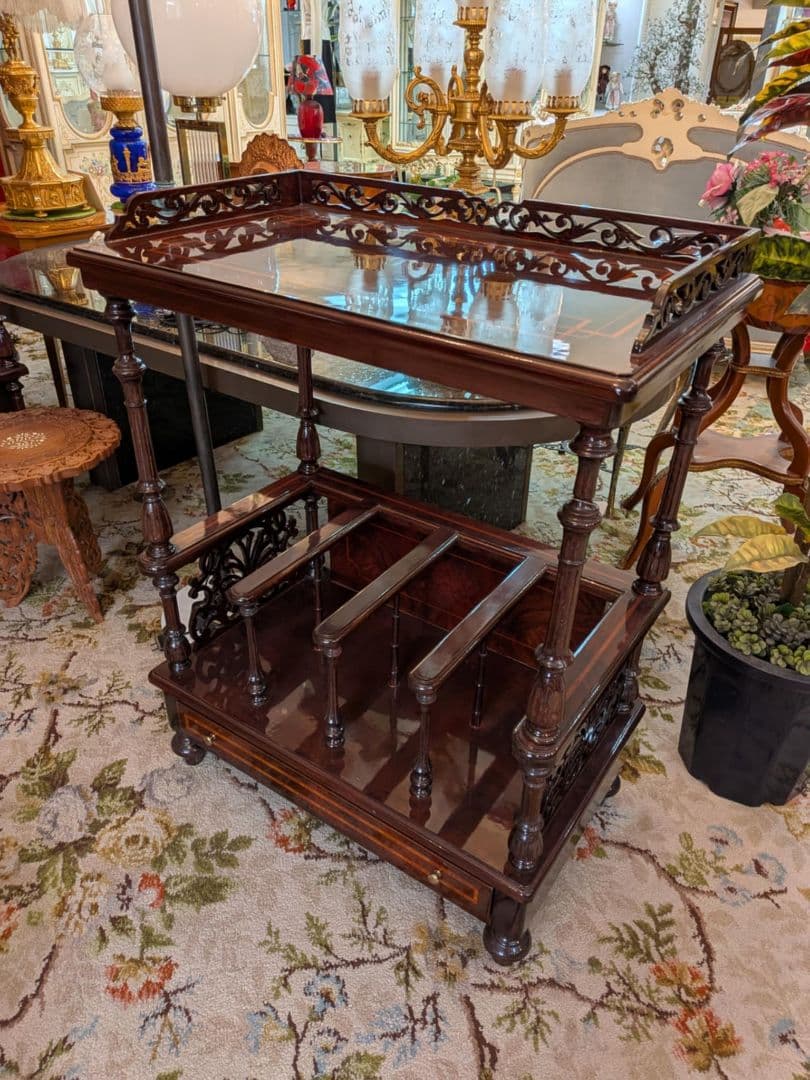 イタリア製 ヴィンテージ スタンド キャビネット 電話台　元値13万円