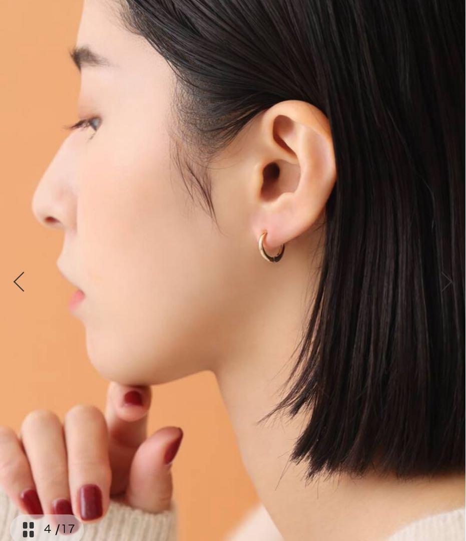 リラ　lilas ピアリング10金　ゴールド　片耳のみ