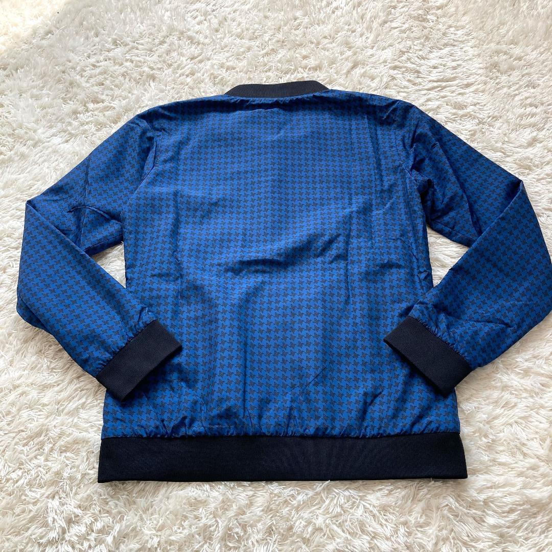 未使用 KAPPA カッパ ゴルフ 千鳥柄 撥水 ブルゾン 青 S ジャケット