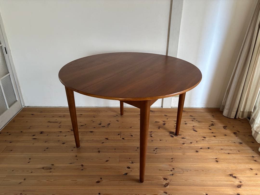 Jentique/ジェンティーク ラウンドエクステンションテーブル