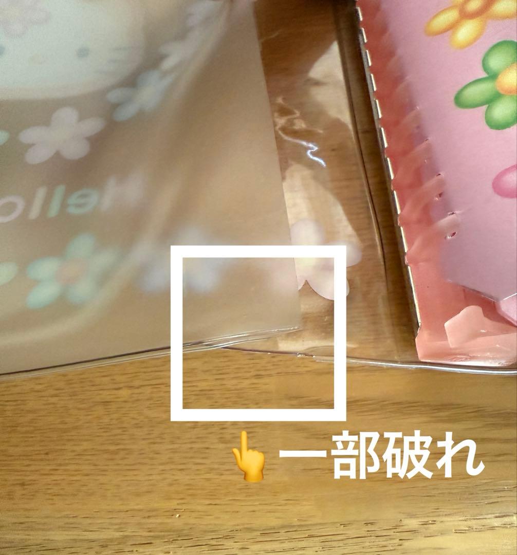 ★レア ハローキティ カオハナ リングファイルA5　平成レトロ★未使用