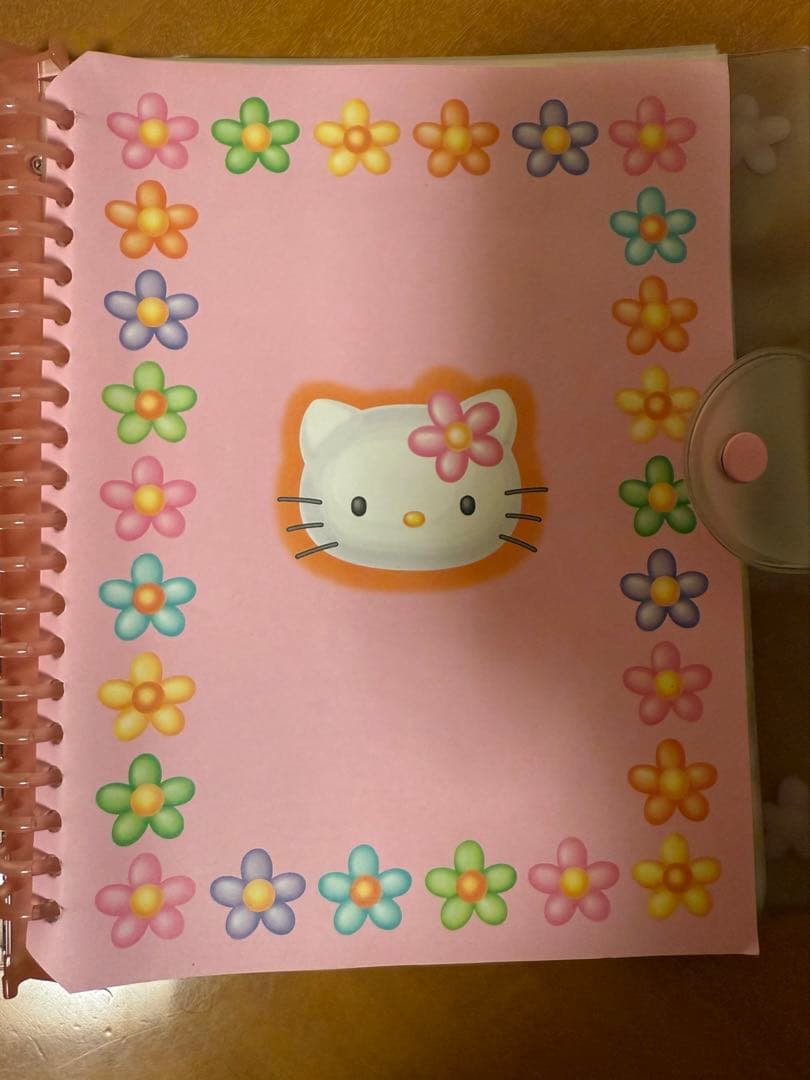 ★レア ハローキティ カオハナ リングファイルA5　平成レトロ★未使用