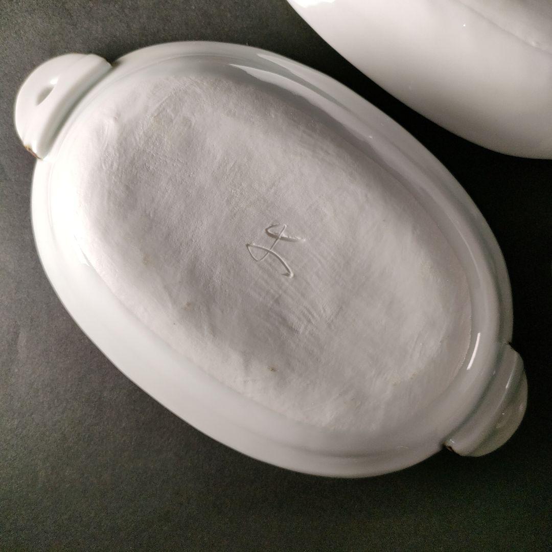 B-1-5/幸兵衛窯/色絵 長丸皿/6客/共箱