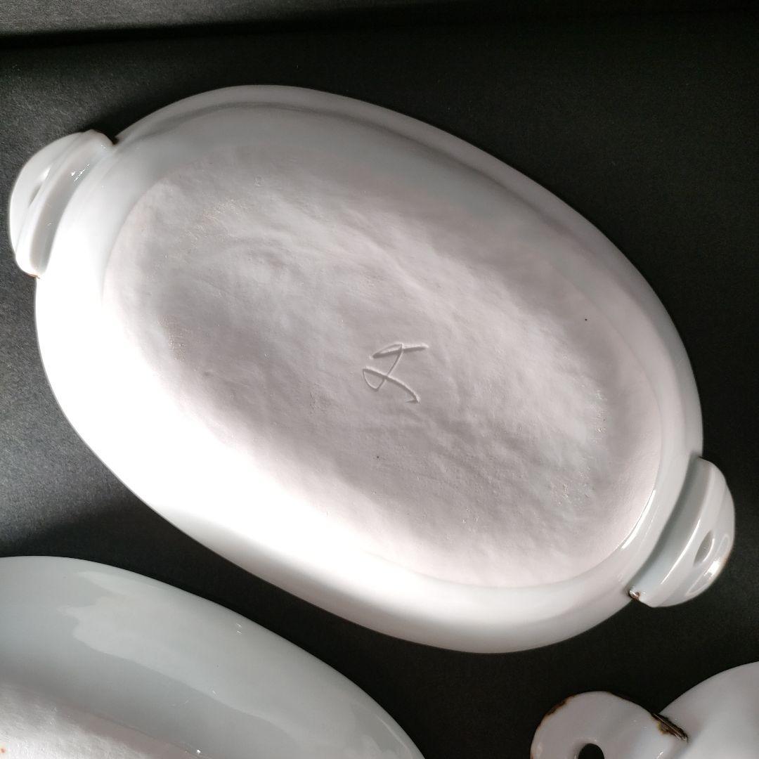 B-1-5/幸兵衛窯/色絵 長丸皿/6客/共箱