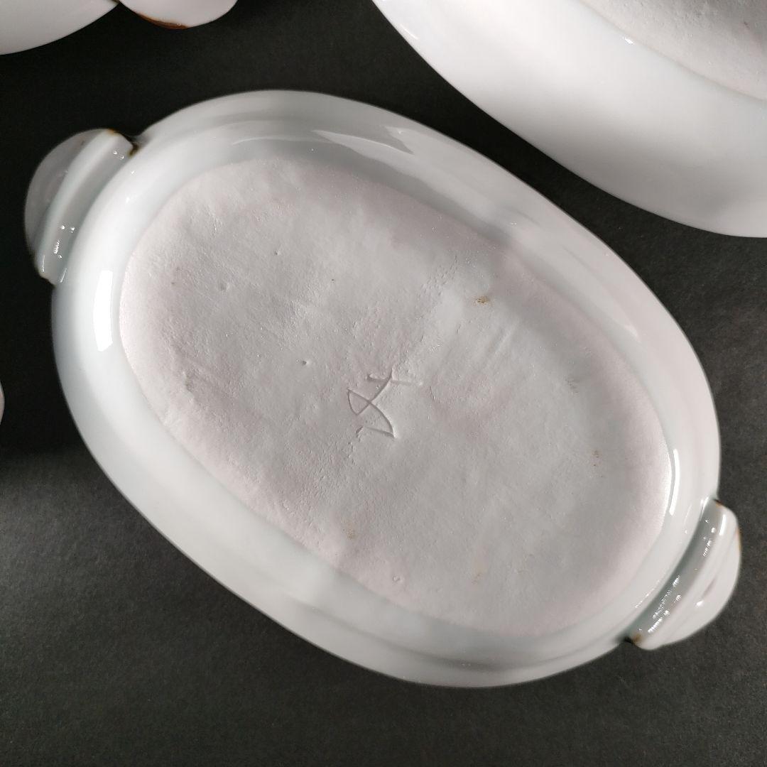 B-1-5/幸兵衛窯/色絵 長丸皿/6客/共箱