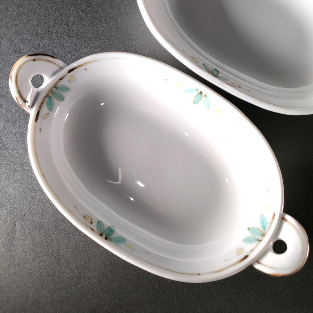 B-1-5/幸兵衛窯/色絵 長丸皿/6客/共箱