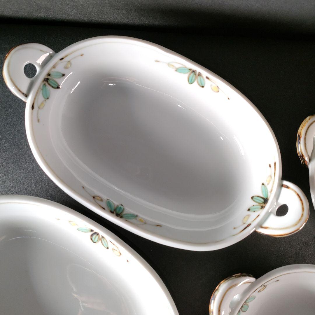 B-1-5/幸兵衛窯/色絵 長丸皿/6客/共箱