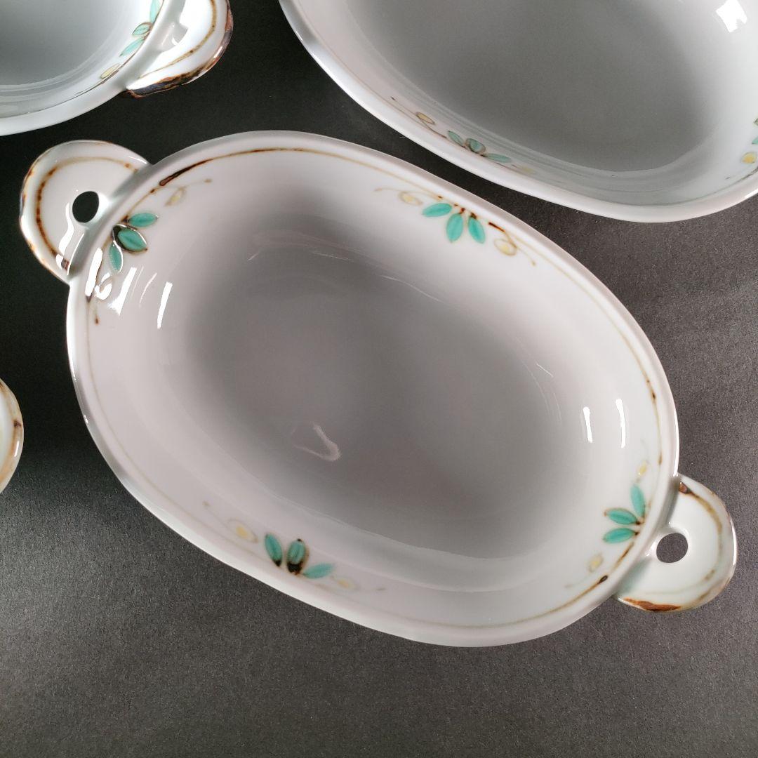 B-1-5/幸兵衛窯/色絵 長丸皿/6客/共箱