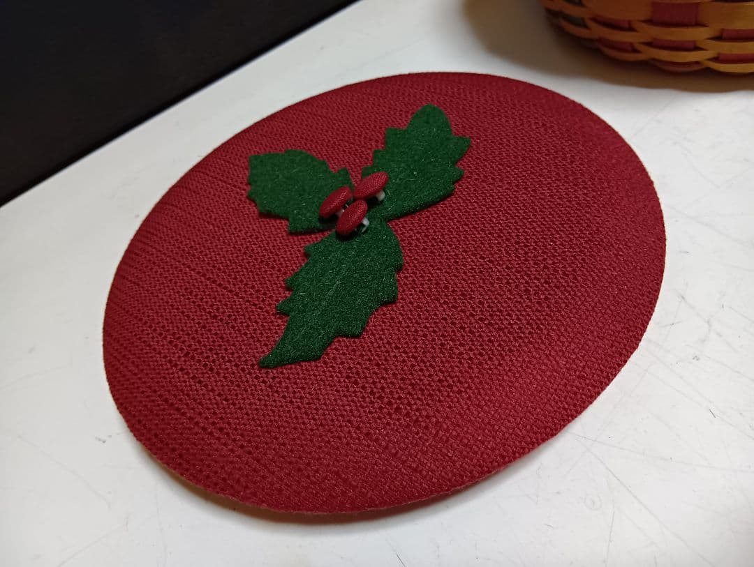 ロンガバーガーバスケット　クリスマスバスケット　アンティーク　かご