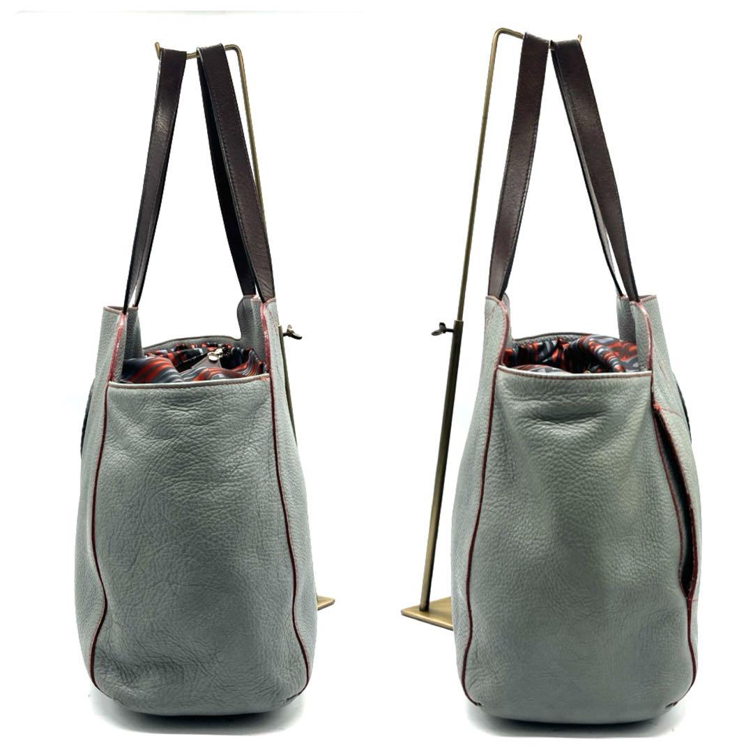 【希少モデル】ヴィヴィアンウエストウッド オーブ レザー トートバック 裏地総柄