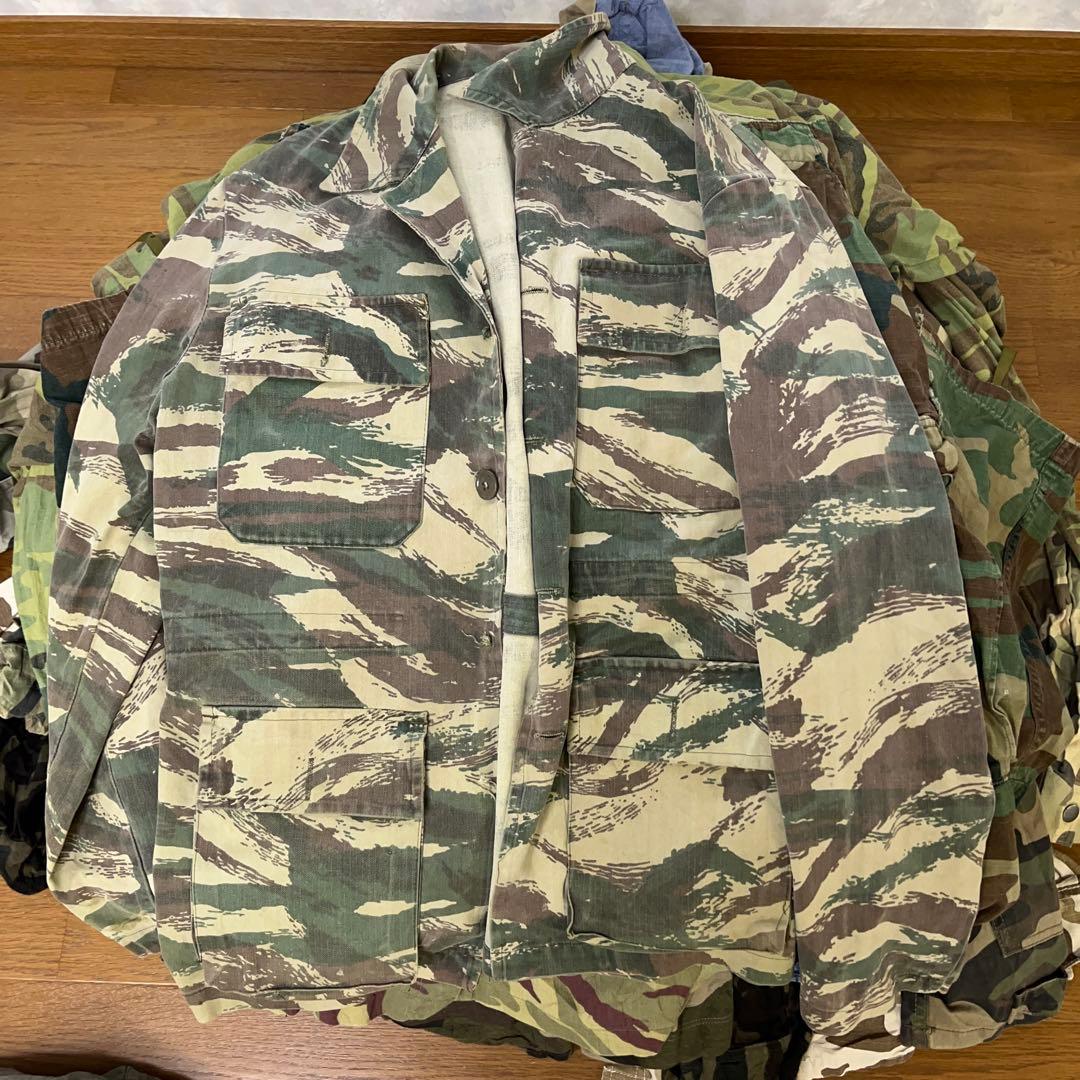 e*a様 B ユーロ古着ミリタリー迷彩カモフラジャケットパンツ長袖類30着セット