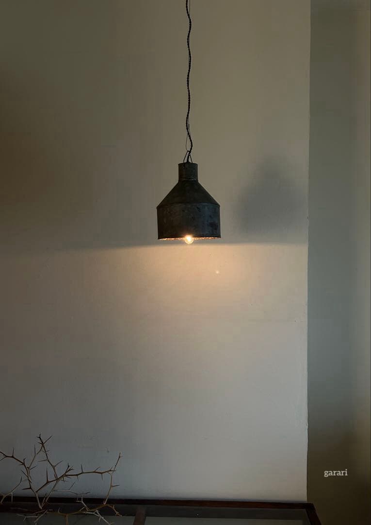 ワイヤーレール照明　古道具照明長さ調整　　　古材照明 インダストリアル照明