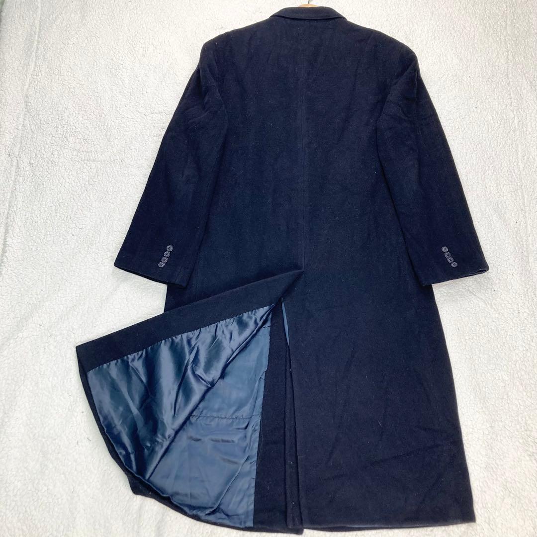 ラルフローレン イタリア製 LAMBSWOOL マキシ丈 チェスターコート L