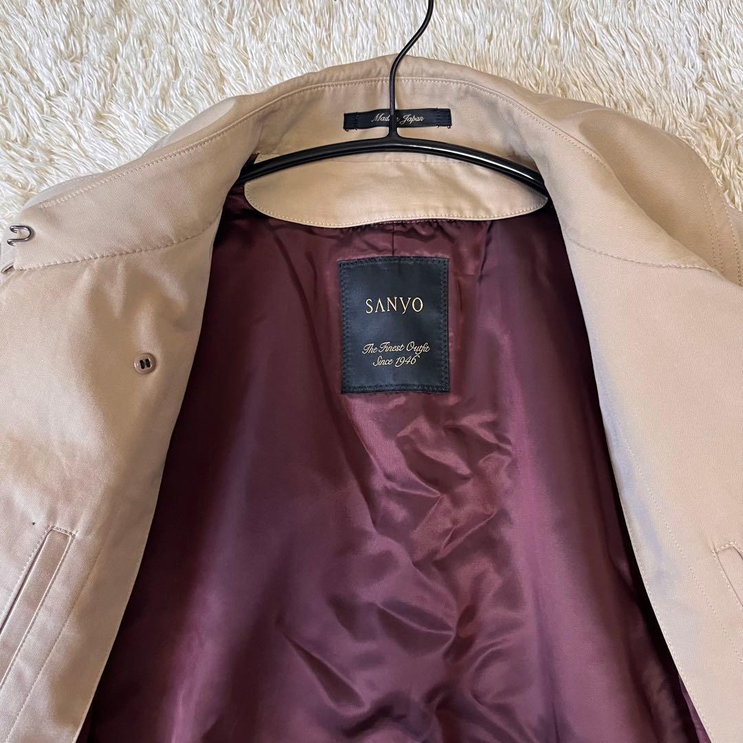 ＜100年コート＞スタンダードモデル ダブルトレンチコート　ベルト　ライナー