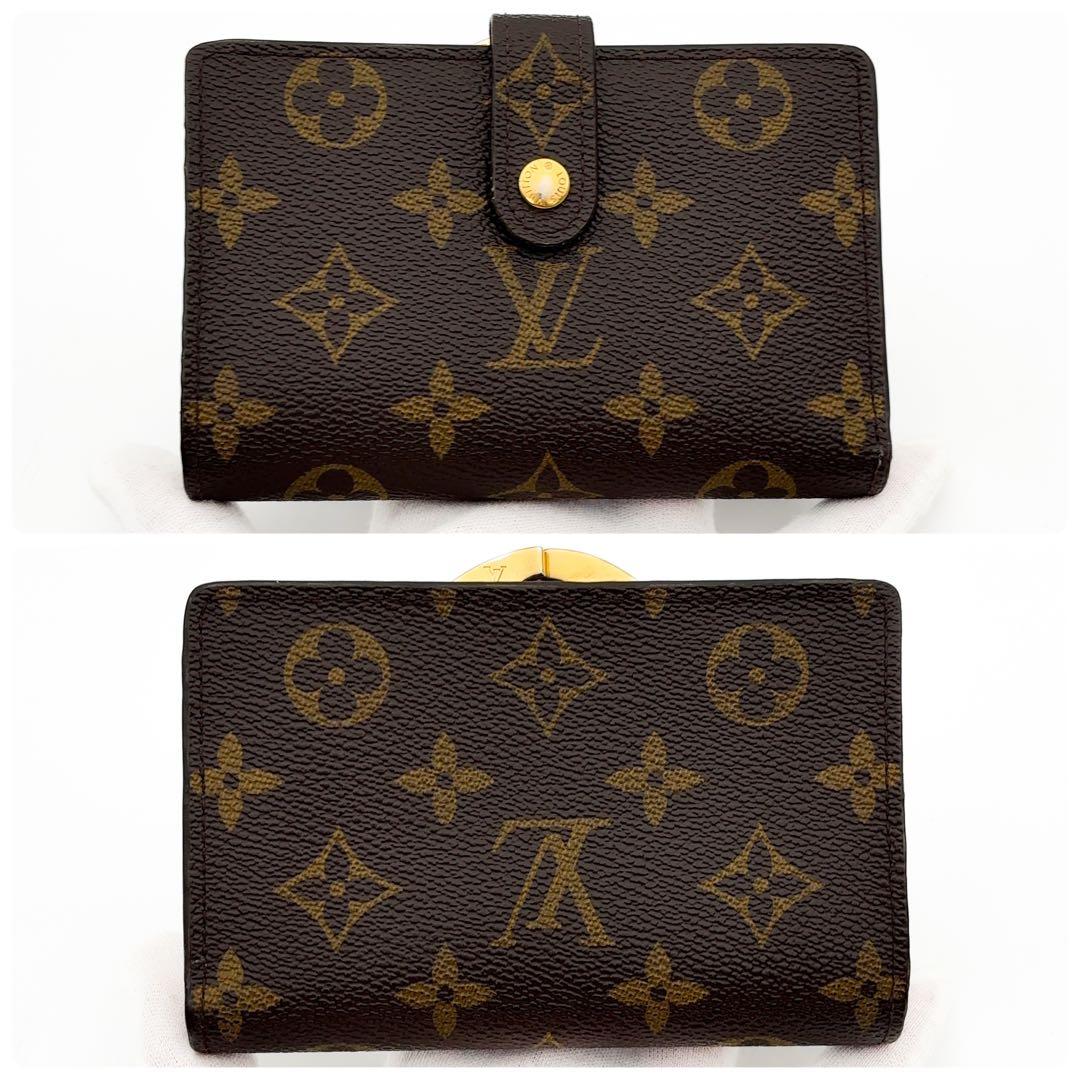 新型★超美品★ルイヴィトン ヴィエノワ モノグラム 二つ折り財布 がま口財布