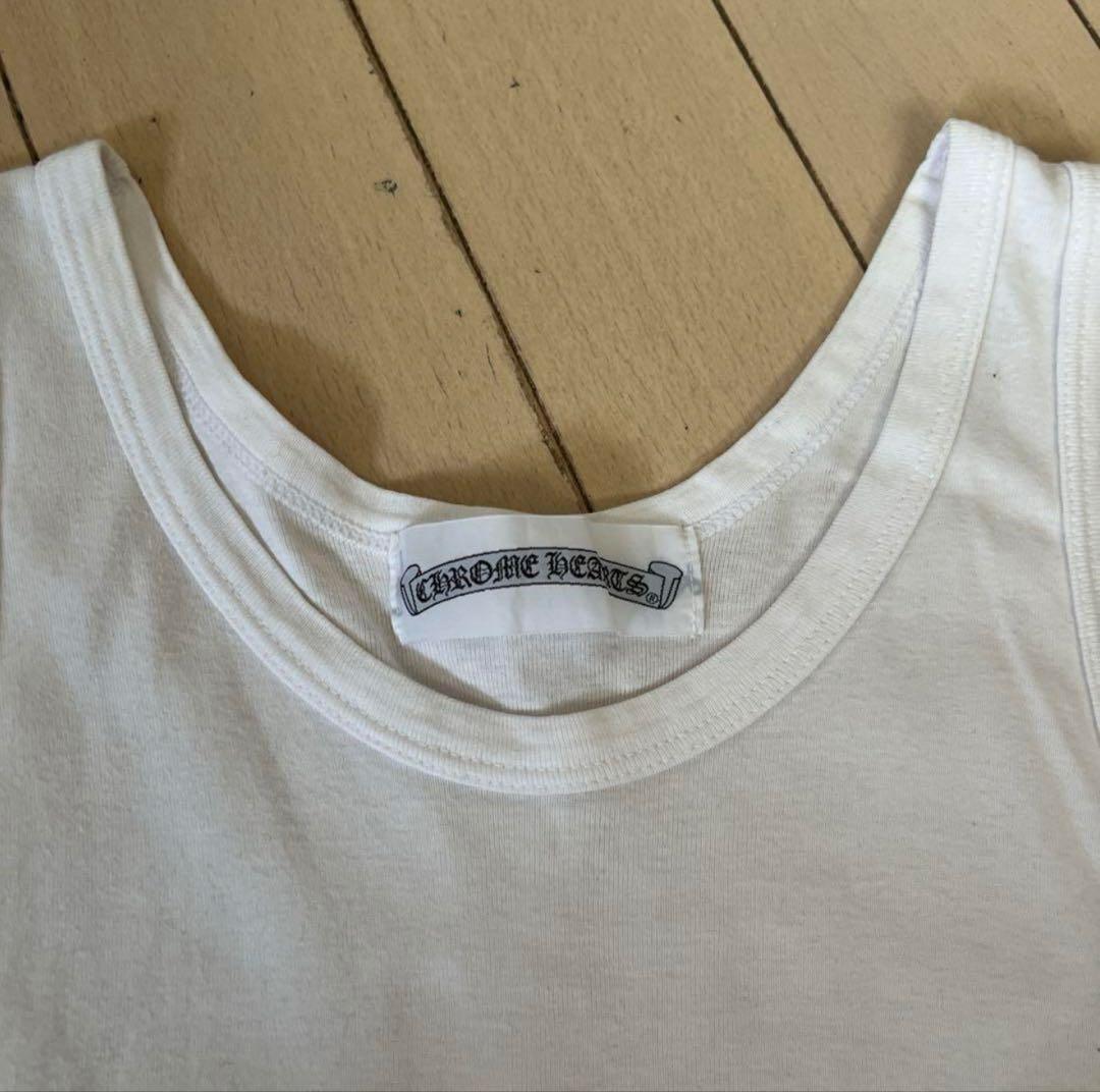 クロムハーツ×グンゼ　ホワイトタンクトップ コットン　M