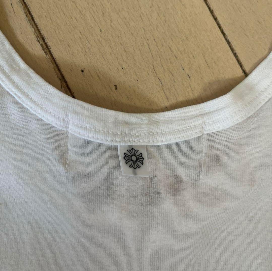 クロムハーツ×グンゼ　ホワイトタンクトップ コットン　M