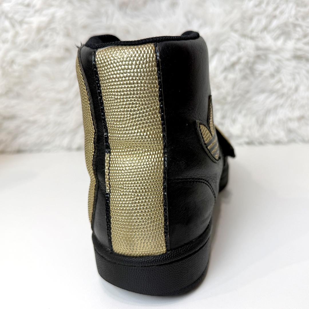 アディダス オリジナルス ジェレミースコット ブラック ゴールド 28.5cm