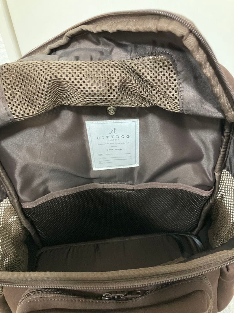 citydog ネオプレーンバックパックキャリー ブラウンRサイズ