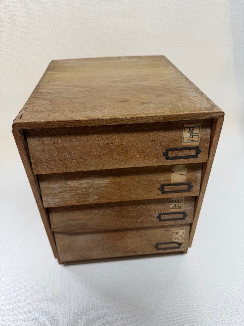 木製 4段引き出し小物入れ