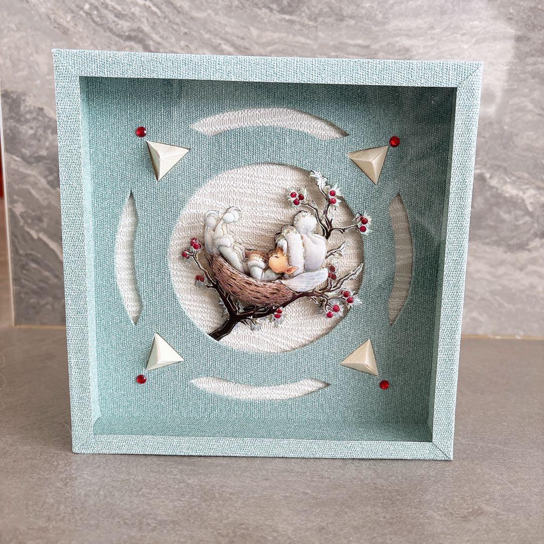 シャドーボックス完成品 スノーフェアリー⑅︎◡̈︎*