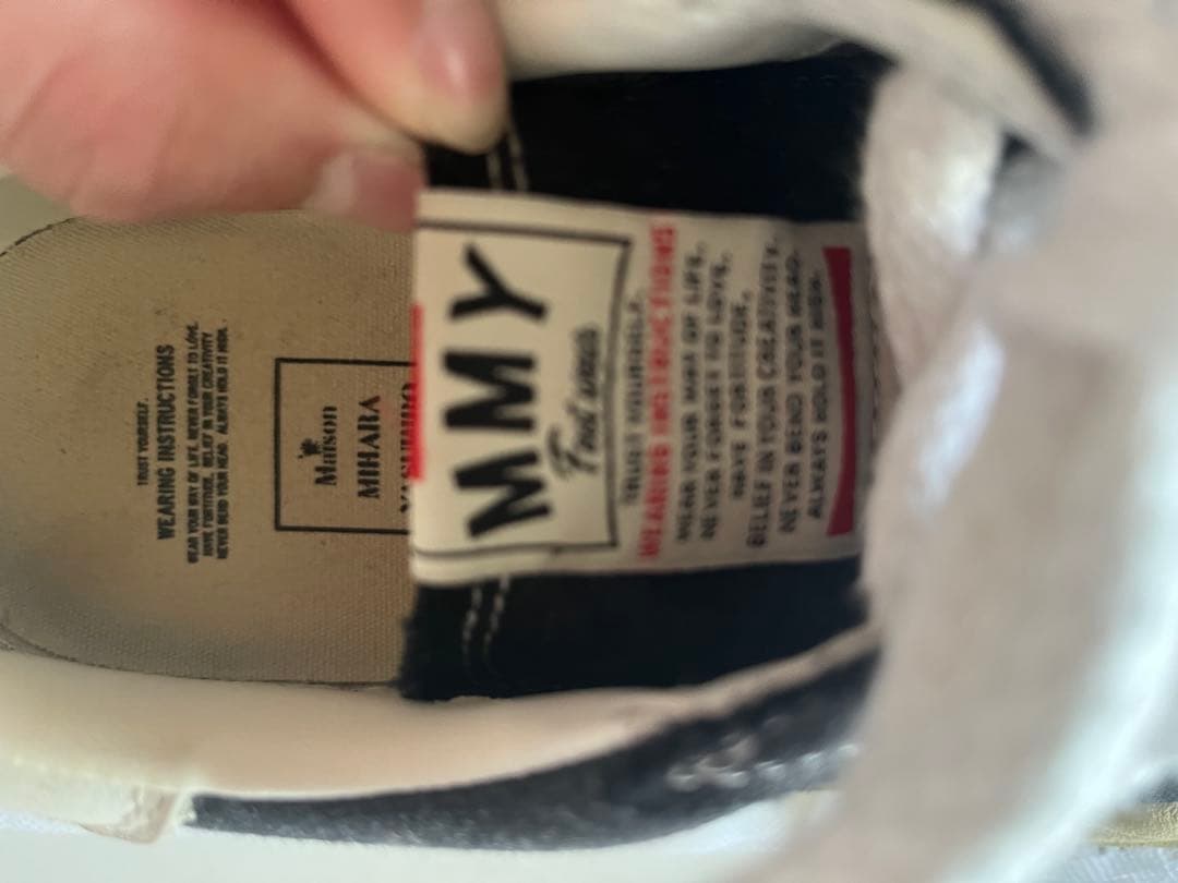 Maison Mihara Yasuhiro スニーカー ブラック/ホワイト