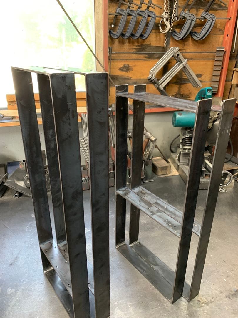 ちーたまオーダー制作 鉄脚 シェルフ アイアンレッグ TVボード 什器