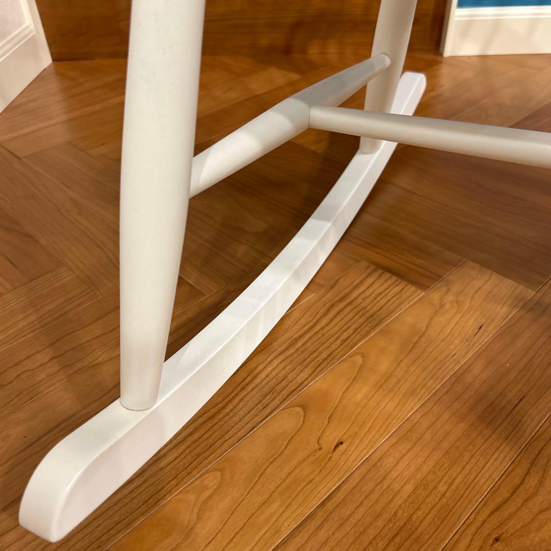 FDBモブラー デンマークデザイン J52G ロッキングチェア ホワイト ⓶