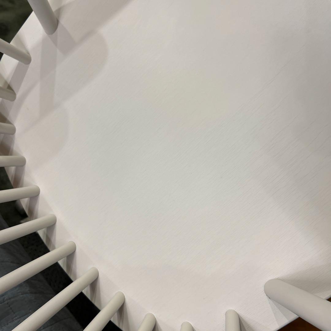 FDBモブラー デンマークデザイン J52G ロッキングチェア ホワイト ⓶