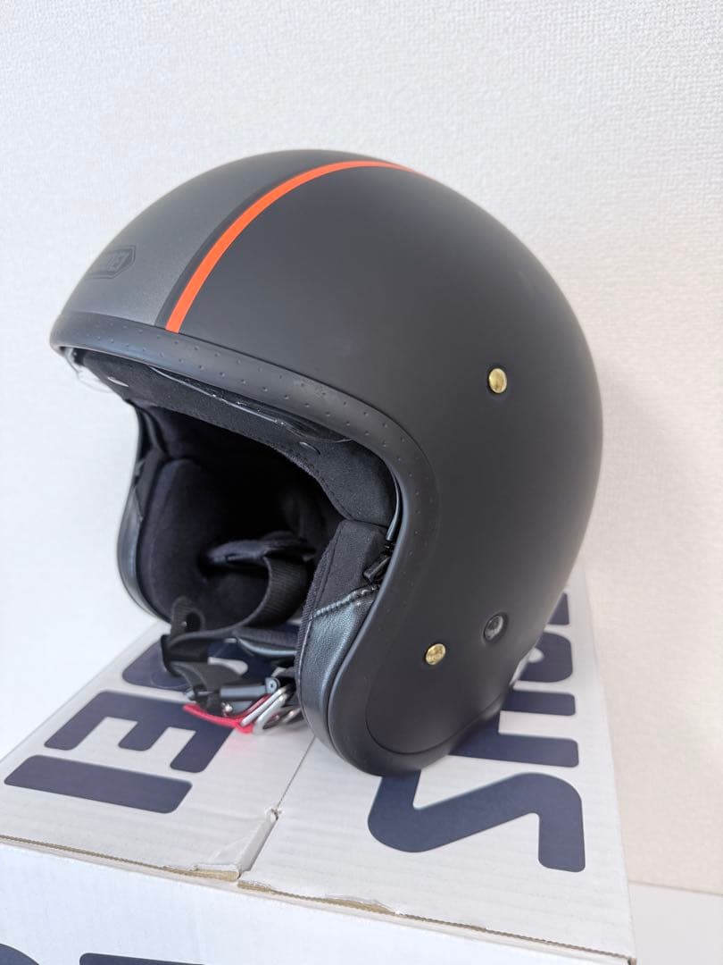 SHOEI J•O キャブレター マットブラック／オレンジ Sサイズ