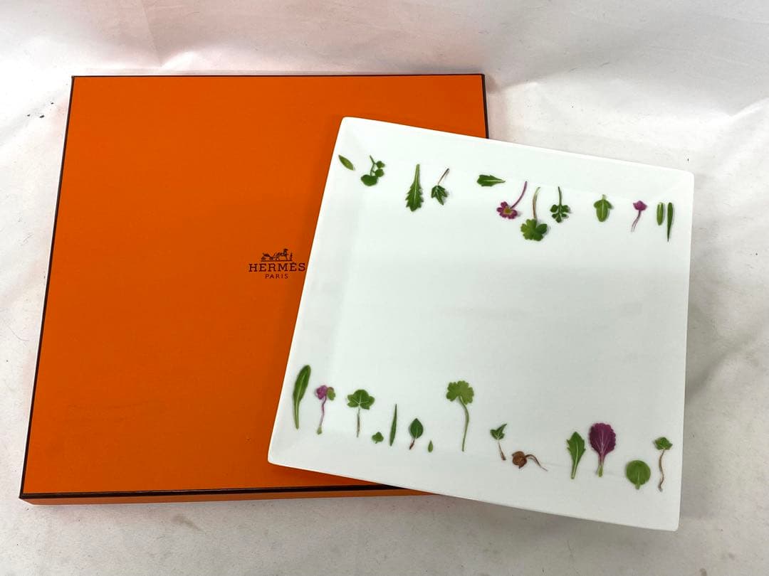 △ HERMES エルメス Mesclun メスクラン プレート 皿 正方形