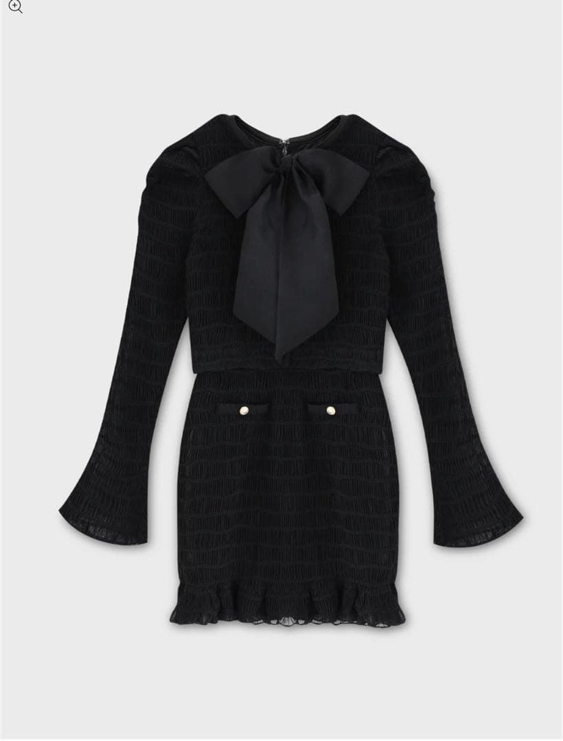 M me eme エムエメ ミニワンピース 黒