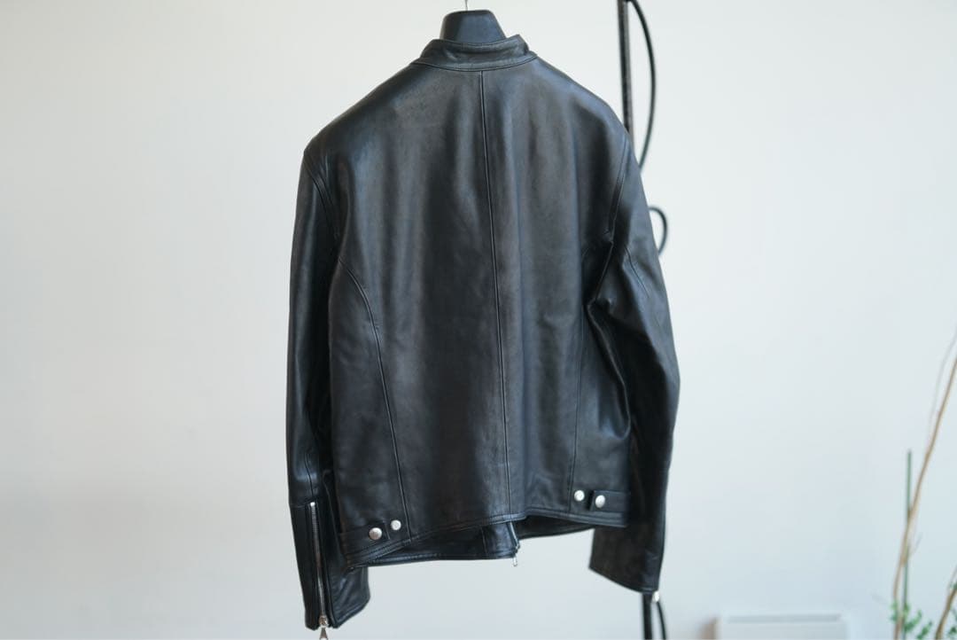 タ*カ様 EMMETI JURI ユリ 羊革 ラム レザー シングルライダースジ