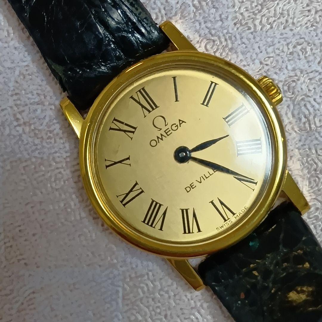 ひ*え様 【ビンテージ】オメガ デビル ゴールド 手巻き レディース ローマンイ