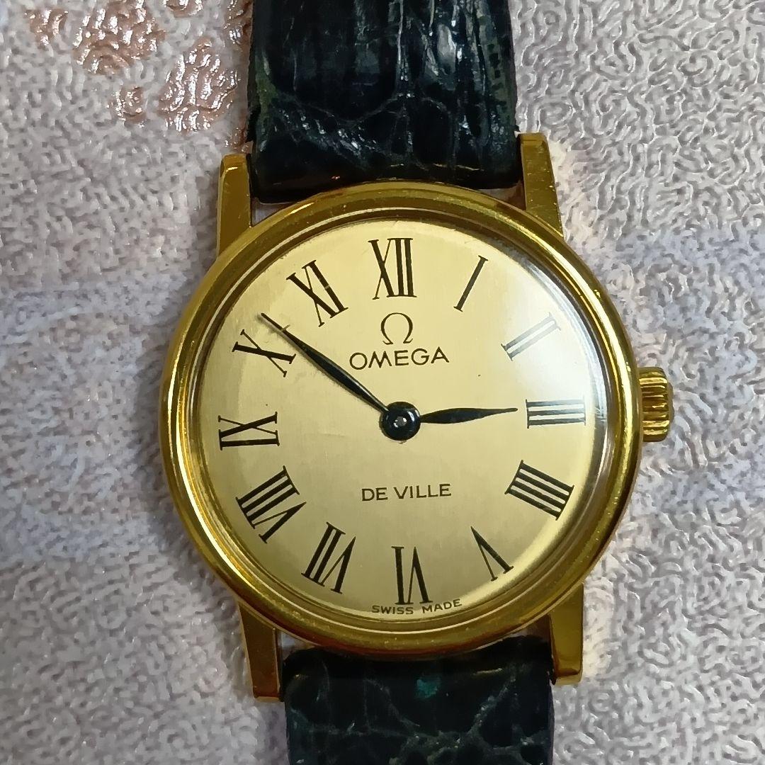 ひ*え様 【ビンテージ】オメガ デビル ゴールド 手巻き レディース ローマンイ