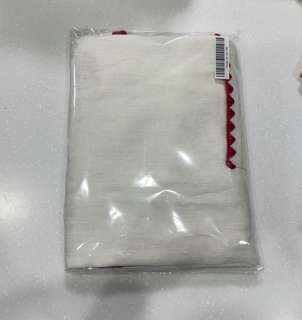 新品✨タキマキ エプロン TKMK TAKIMAKI 滝沢眞紀子 クロス 白