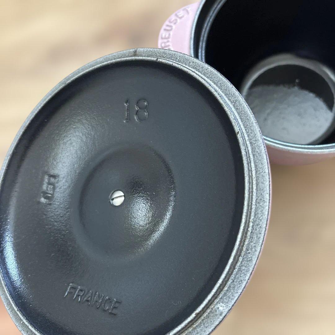 LE CREUSET 鋳鉄 両手鍋 ピンク