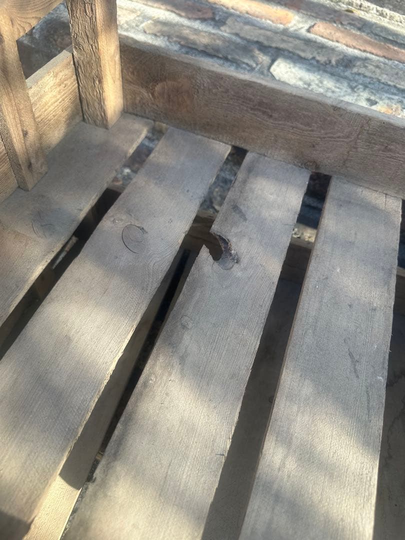 木製バスケット 1971年製？アンティーク　ベジタブルbox 2個セット