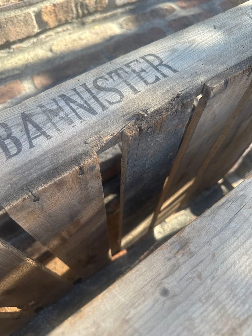 木製バスケット 1971年製？アンティーク　ベジタブルbox 2個セット