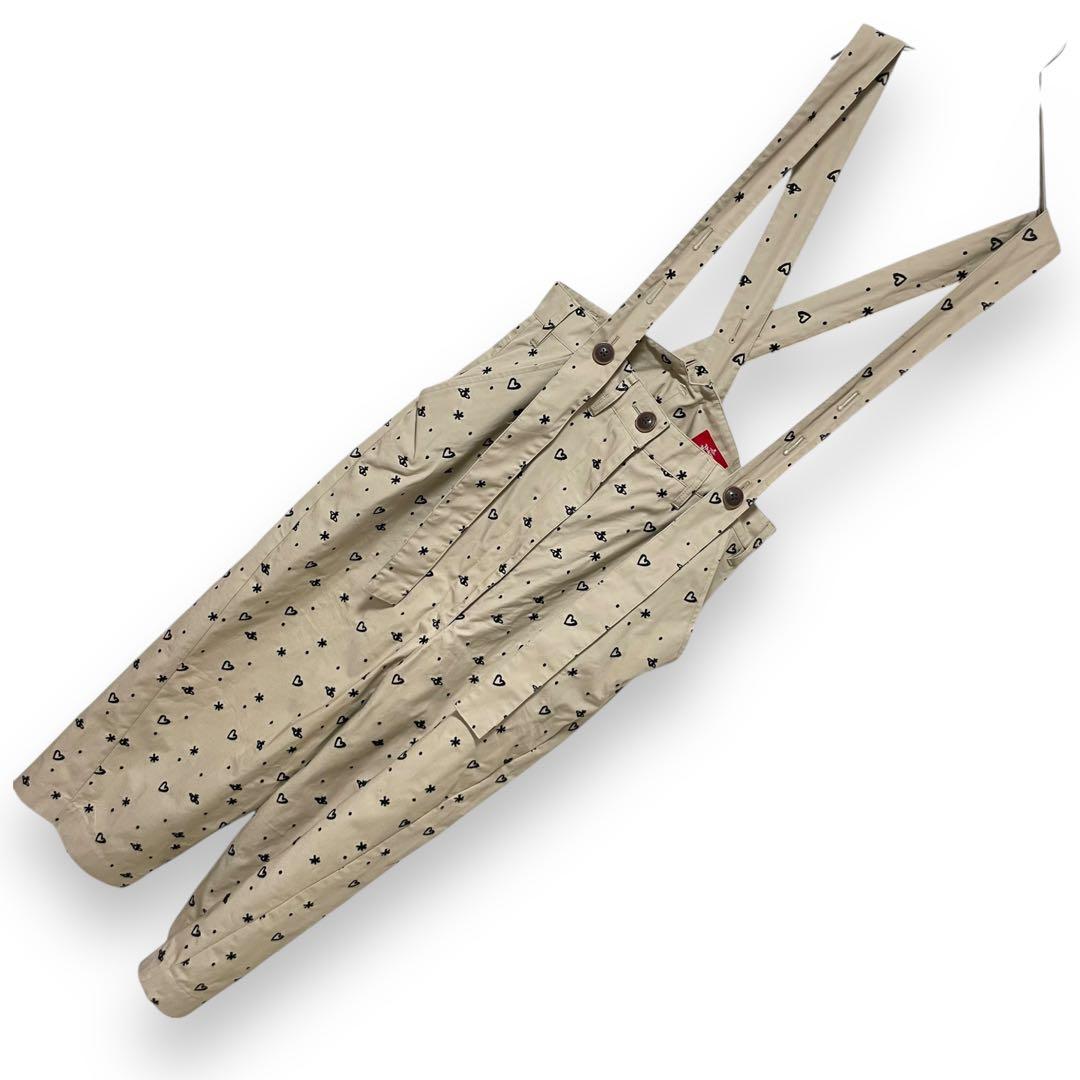 完売 オーブ刺繍 ヴィヴィアンウエストウッド サスペンダー パンツ 総柄