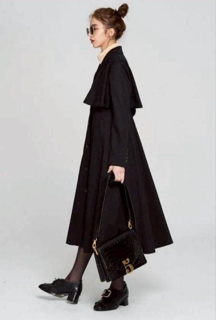 美品 tnewties 賞金100万円 ロングコート ワンピース L インバネ