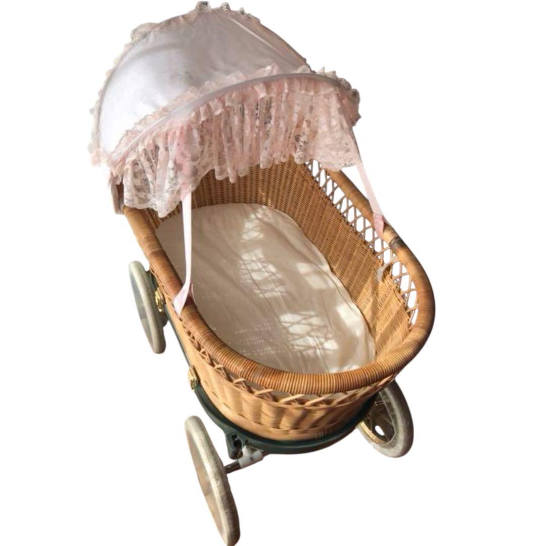 ち*さ様 希少✨東京乳母車プスプス♡秋冬快適 2人乗りベビーカーベビーベッド双子