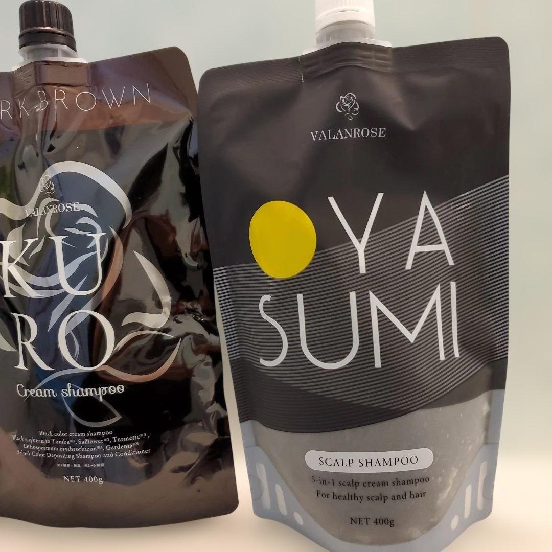KUROクリームシャンプー ダークブラウン2個 &スカルプシャンプー 1個