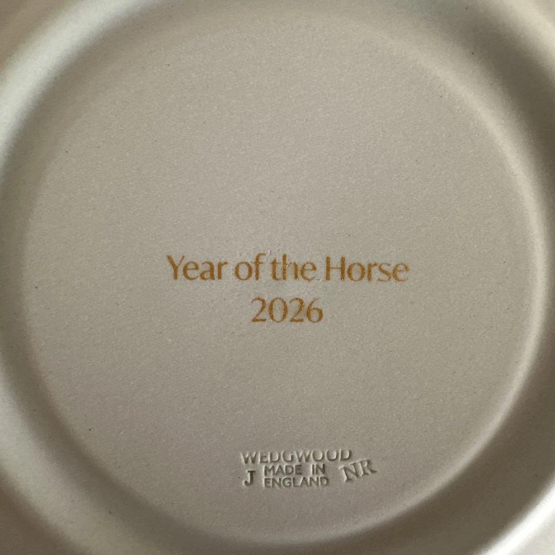 ウェッジウッド　ジャスパー エトトレイ 2026 ウマ　馬　干支プレート