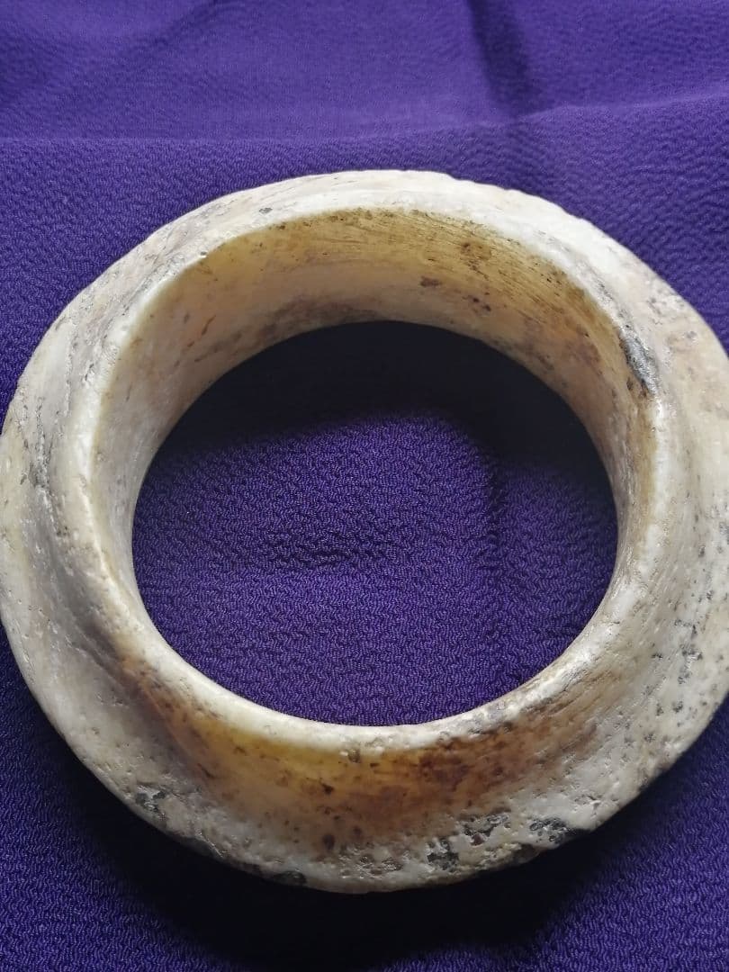 ★古墳初期『玉石垂飾輪』出土品。玉石　230g　埋蔵文化財　非常に貴重なものです