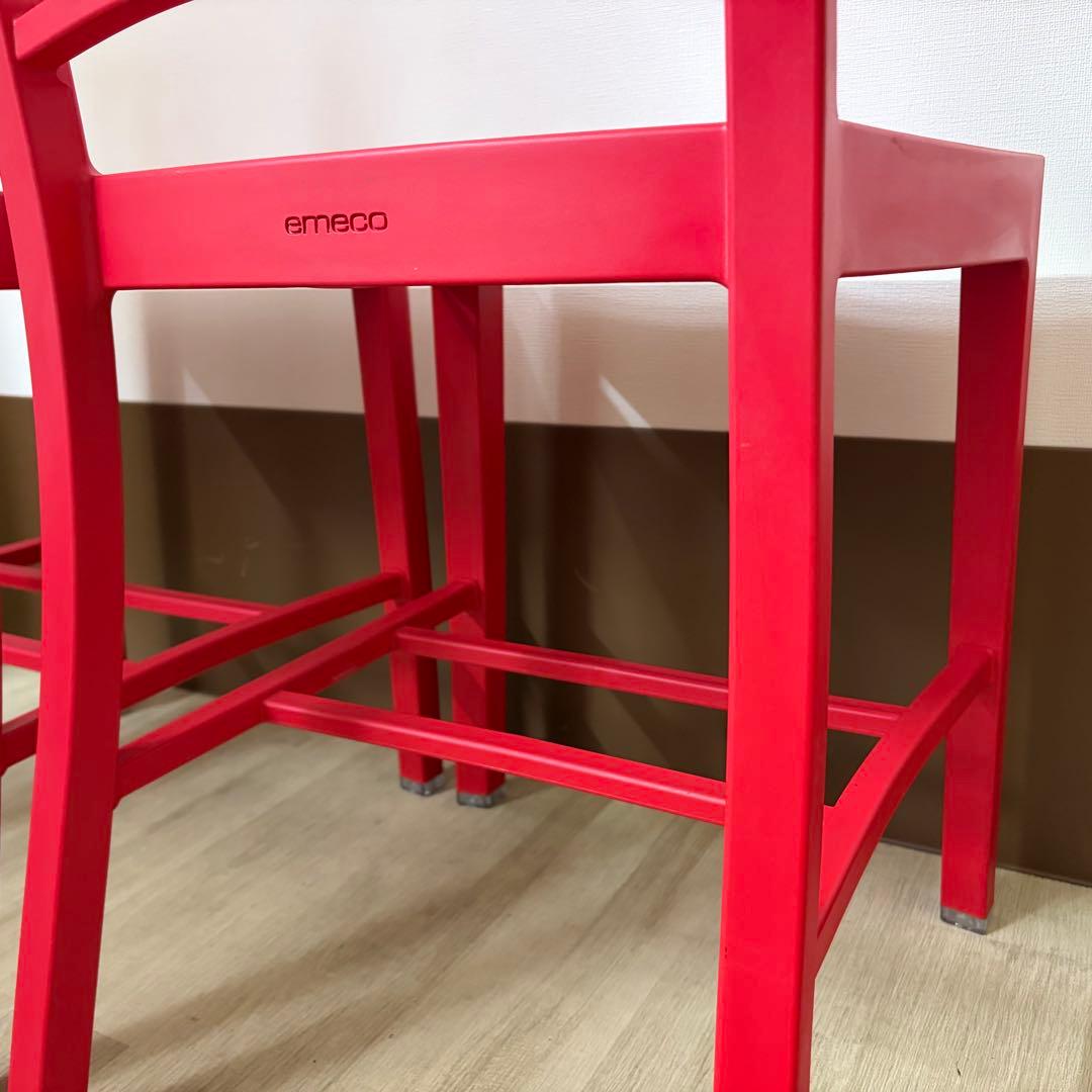 EMECO エメコ 111 ネイビーチェア 27万 コカコーラ レッド 2脚