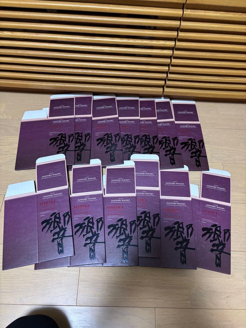 響ジャパンニーズハーモニー12枚、響ブレンダーズチョイス13枚空箱 中身無し