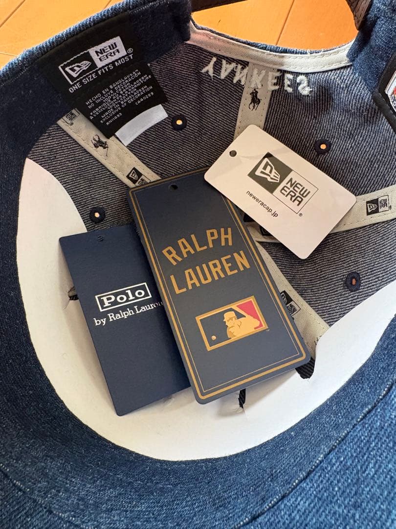 ポロラルフローレンヤンキースニューエラ 9TWENTYデニムキャップ