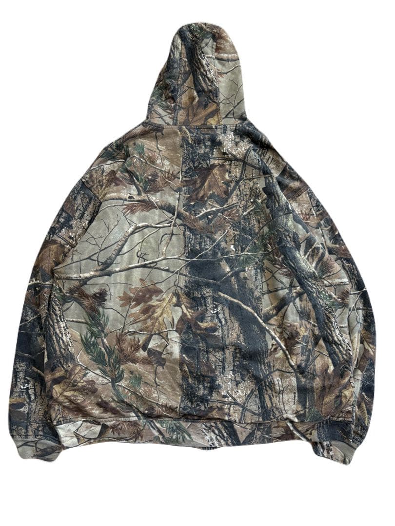 00s BERNE 裏サーマル ジップパーカー リアルツリー